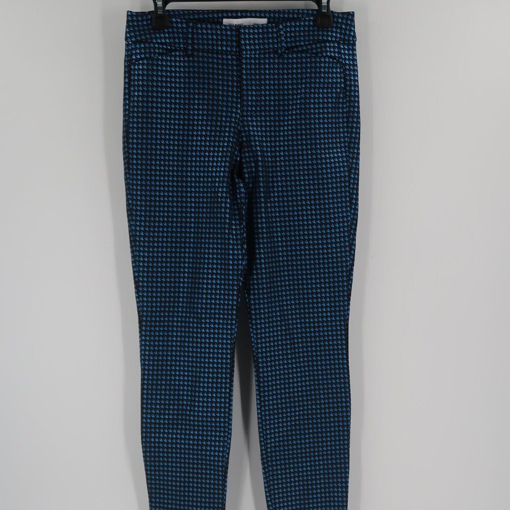 Old Navy Blue Black Pixie Skinny Jeans Blue is Iridescent Size 4